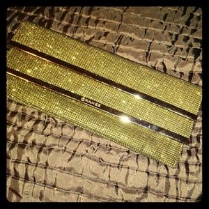 Gold metallic clutch NWOT